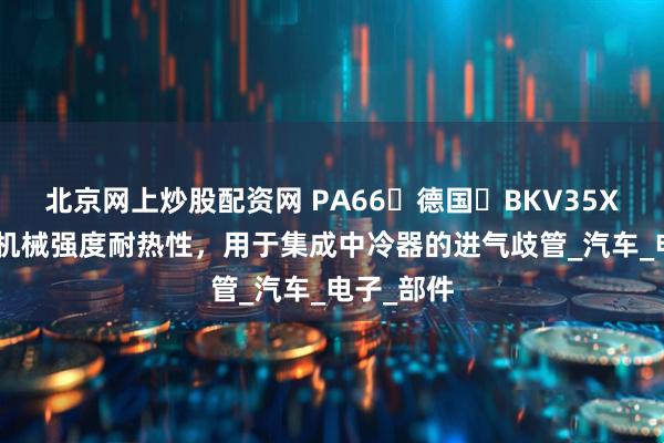 北京网上炒股配资网 PA66德国BKV35XTS2高机械强度耐热性,用于集成中冷器的进气歧管_汽车_电子_部件
